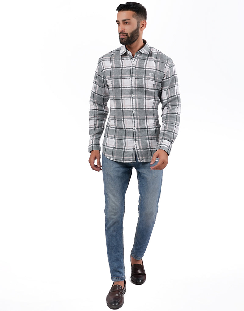 JUTE CHEX SHIRT