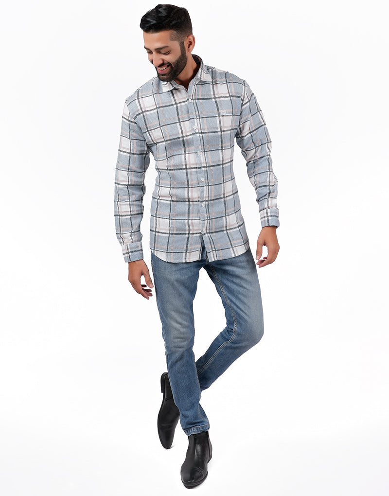 JUTE CHEX SHIRT