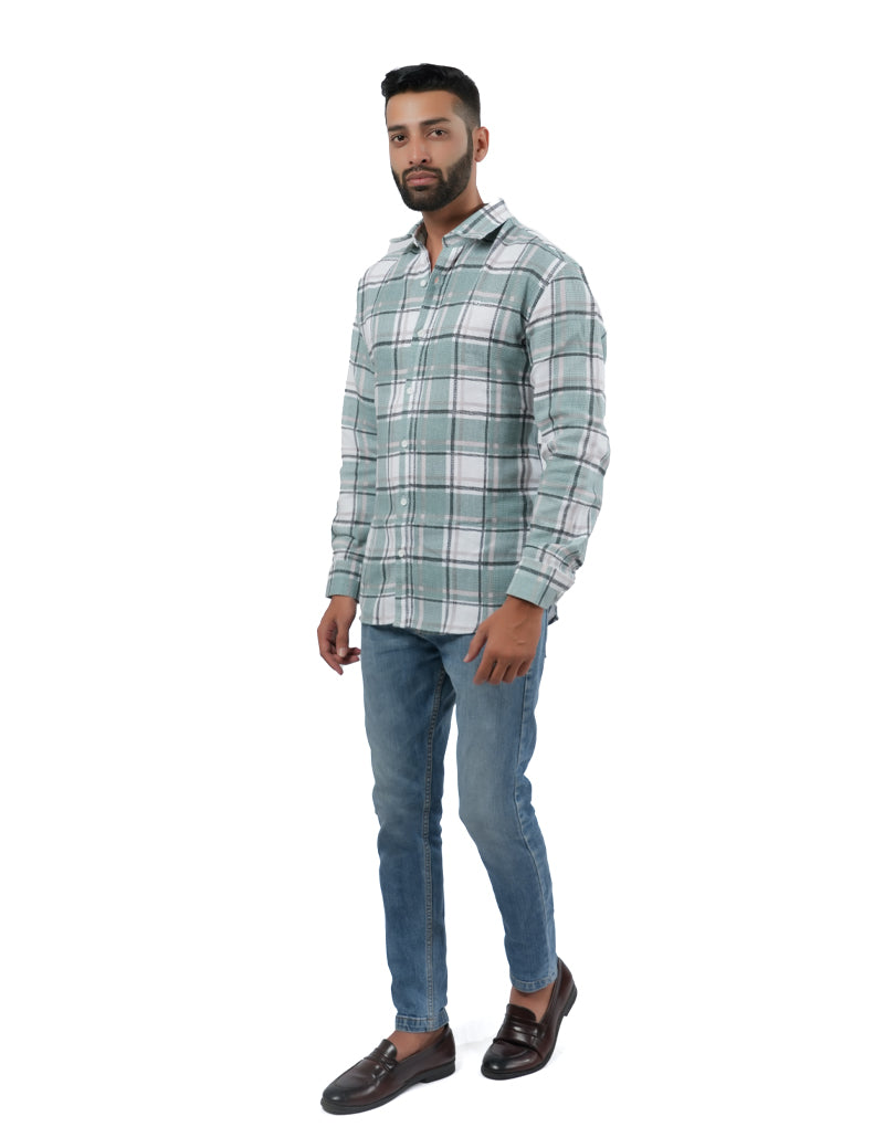 JUTE CHEX SHIRT