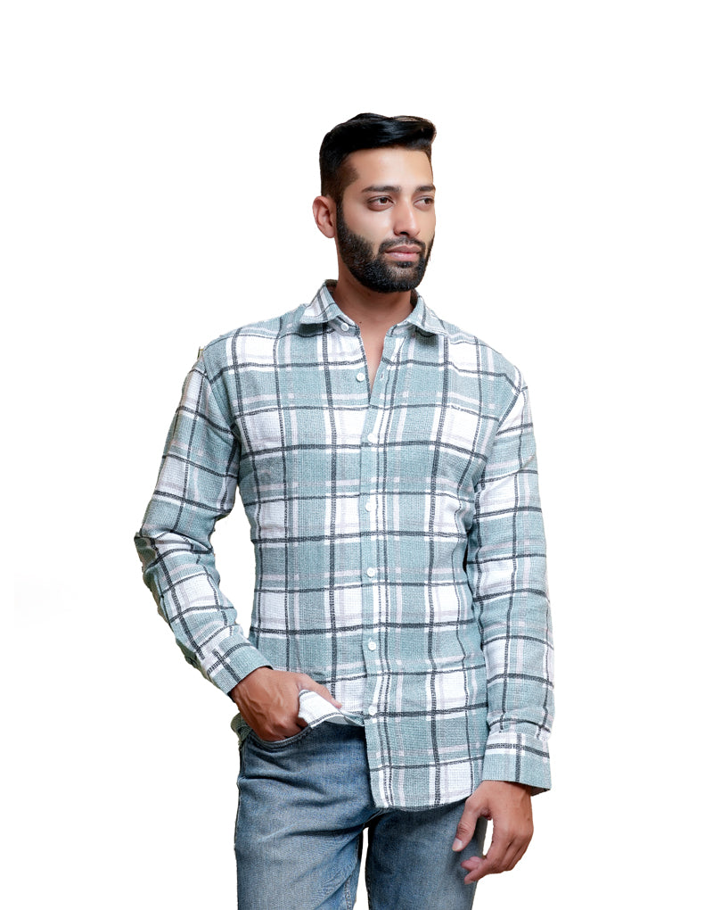 JUTE CHEX SHIRT