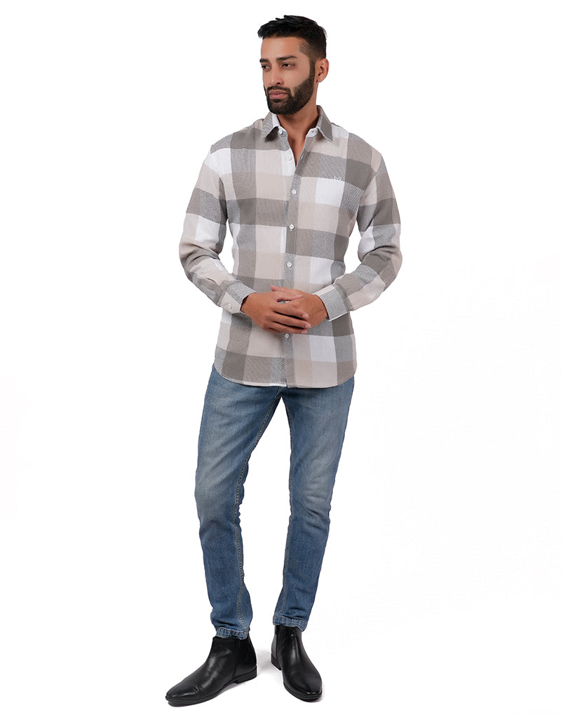JUTE CHEX SHIRT