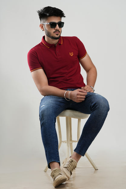 PLAIN POLO T-SHIRT