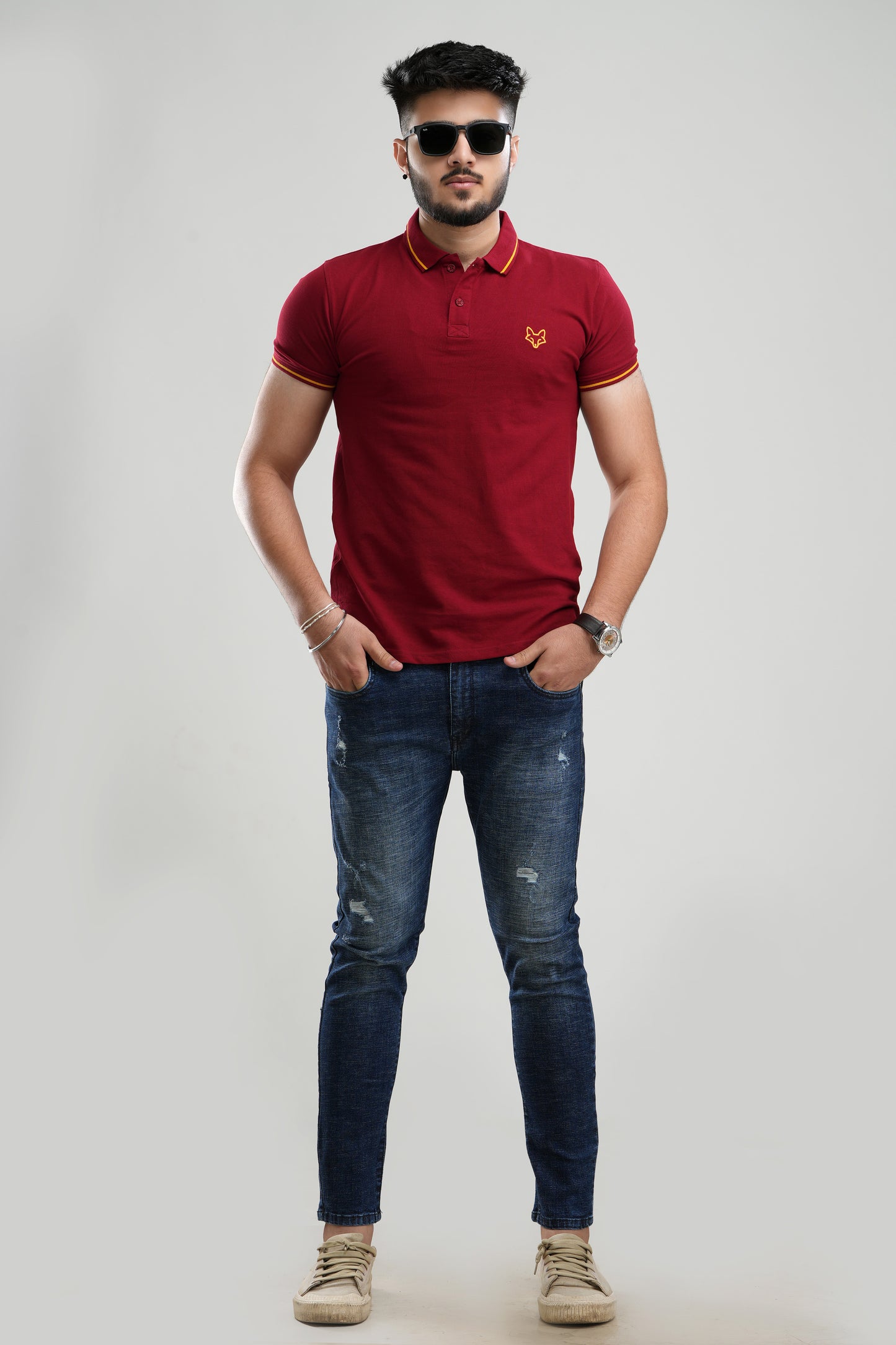 PLAIN POLO T-SHIRT