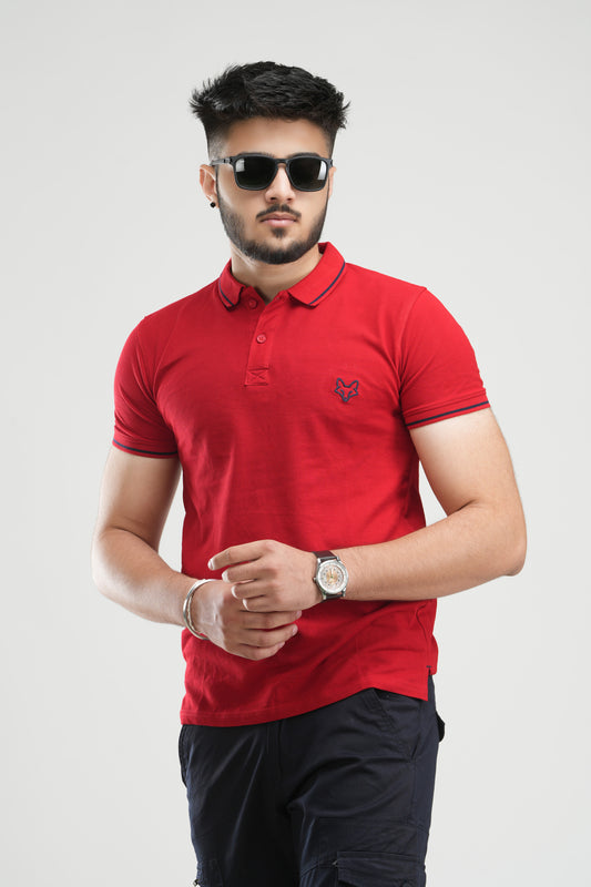 PLAIN POLO T-SHIRT