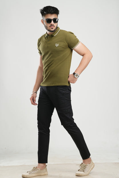 PLAIN POLO T-SHIRT